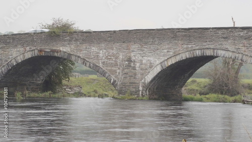Old Bridge Over River Dee Near Corwen North Wales photo