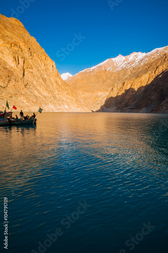 Attabad Lake in Northern Pakistan photo