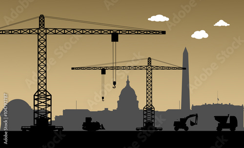 Under Construction, Washington DC, USA  #104792787