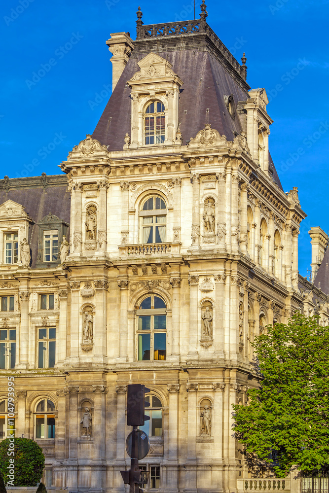 Office of Mayor of Paris - Hotel de Ville, France