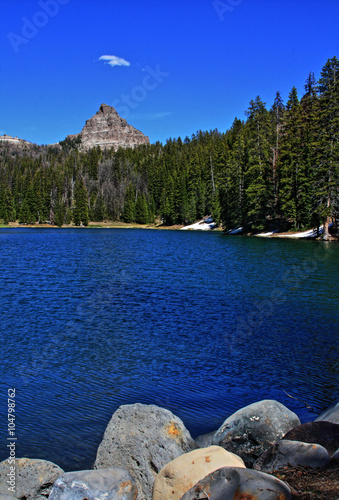 Wind River Lake on Togwotee Pass in Wyoming USA photo