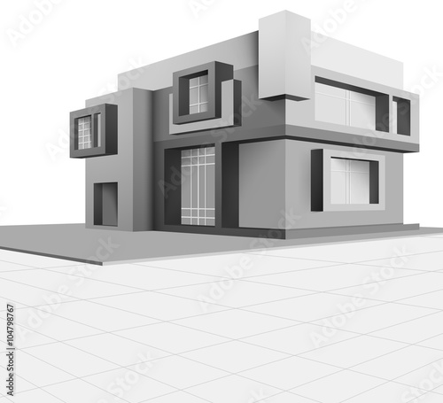 Built scene new house vector design on a white background