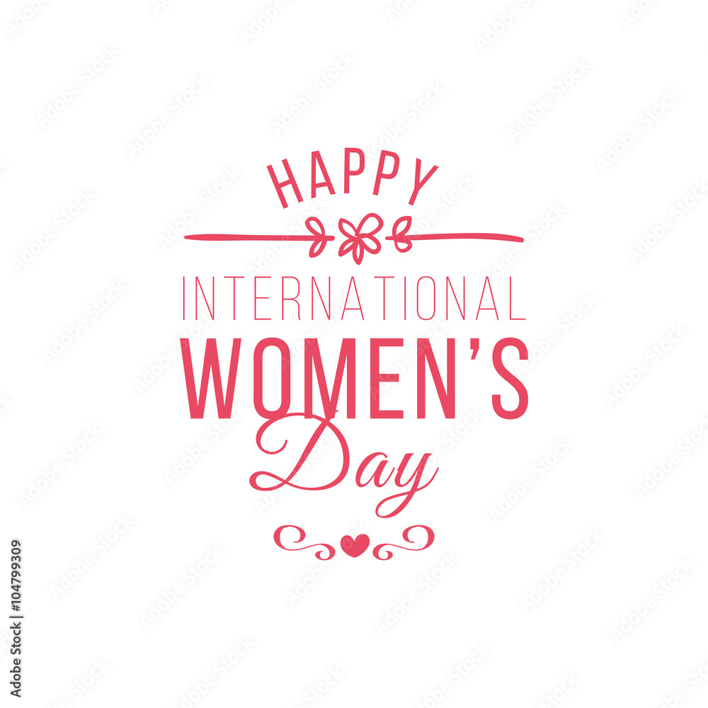 Fototapeta premium Happy Women Day