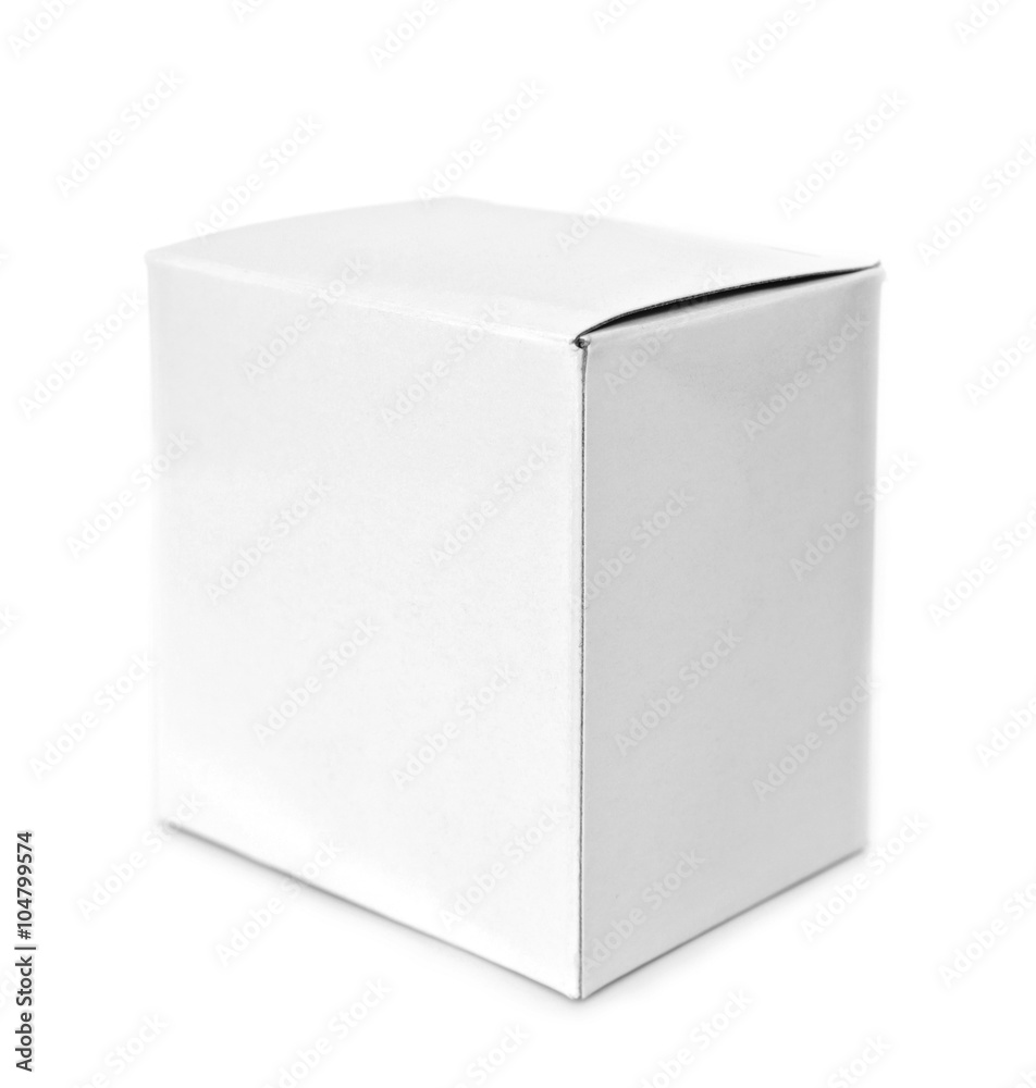 Blank box on white background Blank box on white background