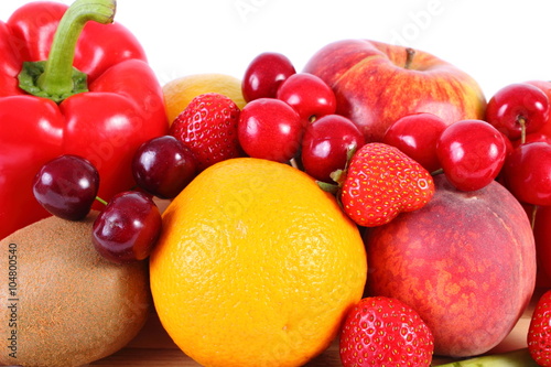 Fresh fruits and vegetables  healthy nutrition