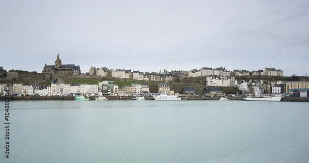 4K Timelapse Sequence of Granville, France - The Harbor 4K Timelapse Sequence of Granville, France - The Harbor