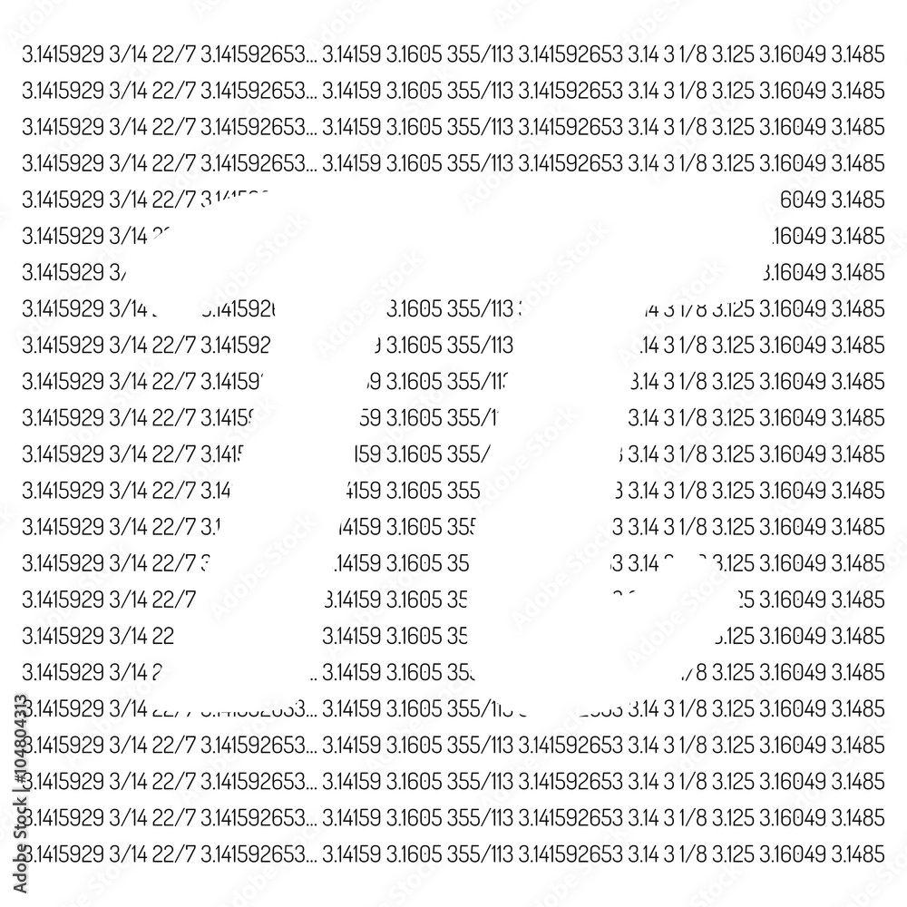 Naklejka premium Pi day
