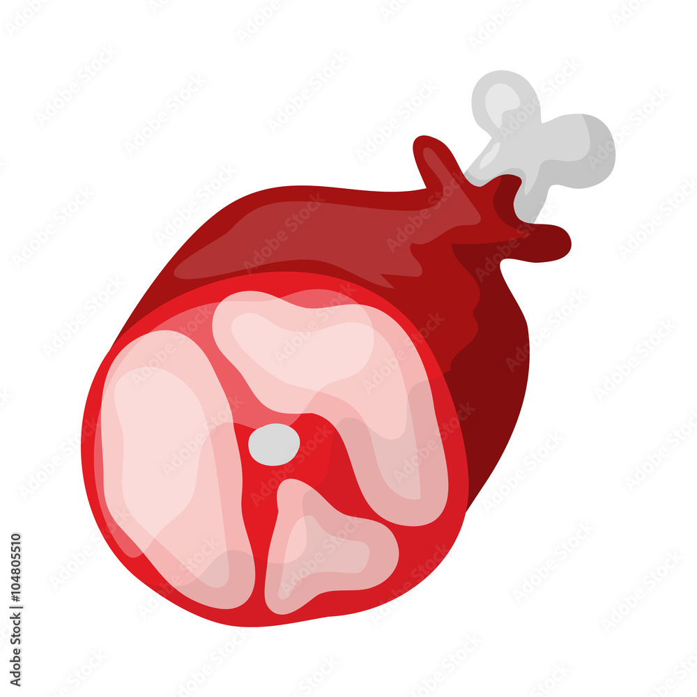 meat isolated illustration