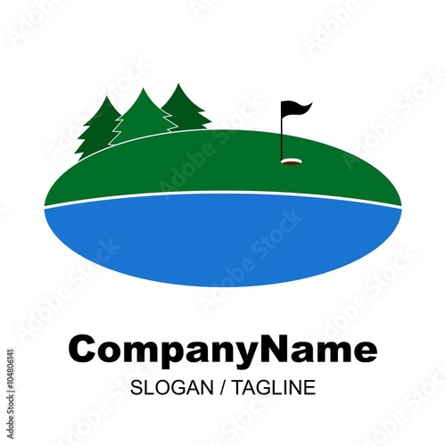 golf logo icon Vector