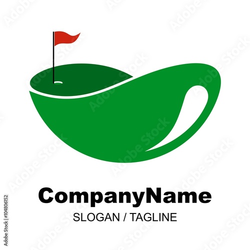 golf logo icon Vector