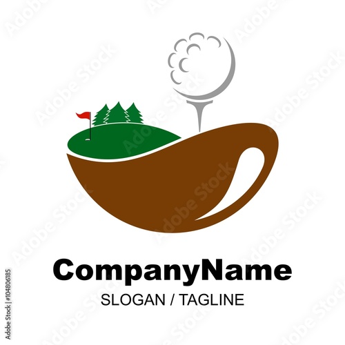 golf logo icon Vector