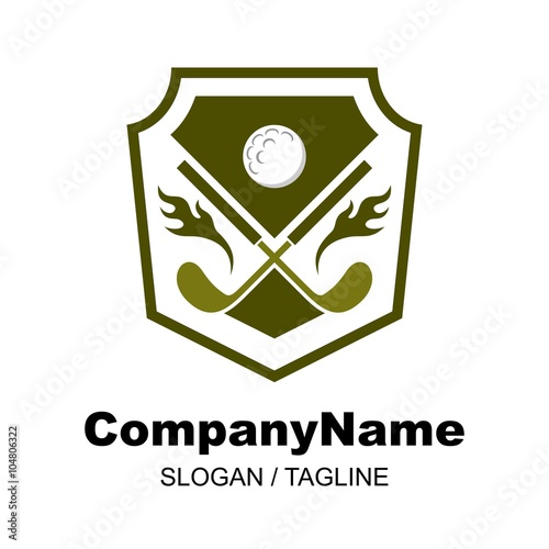 golf logo icon Vector