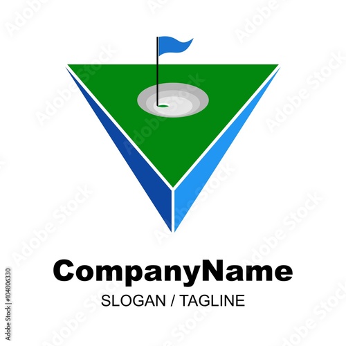 golf logo icon Vector