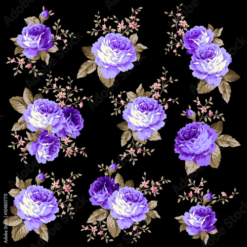 ロココ調の薔薇いらすと