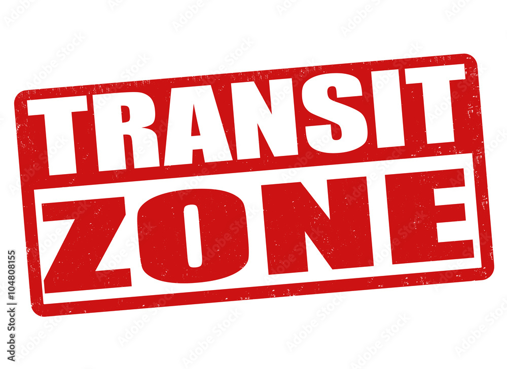 Transit zone stamp