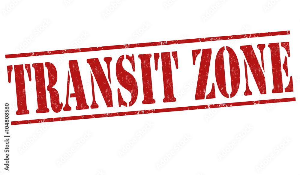 Transit zone stamp Transit zone stamp