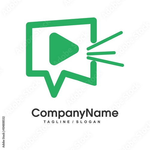 communication logo icon vector