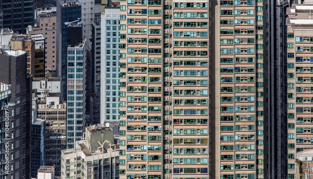 Hong Kong City bird view