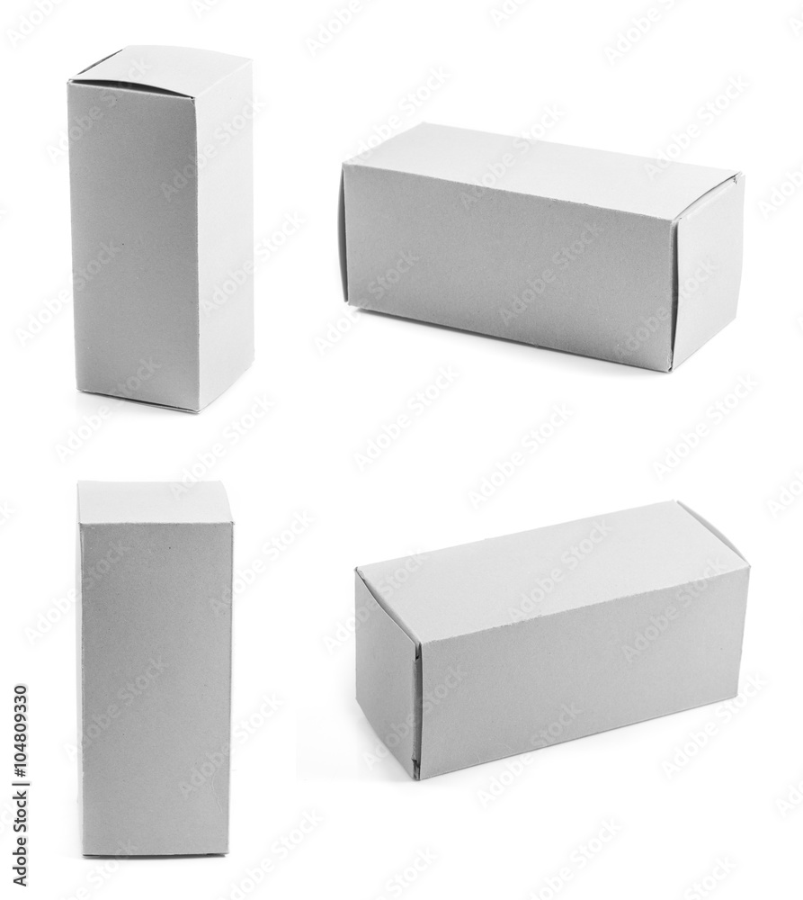 Fototapeta premium Blank White Box Isolated on a White Background