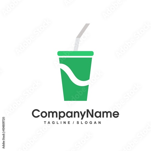 drink tent logo icon Vector