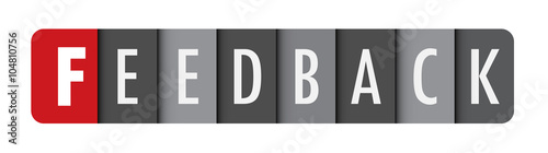 FEEDBACK Vector Letters Icon