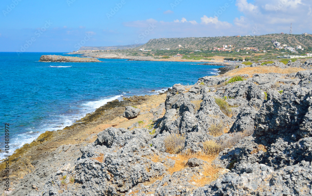 Obraz premium The shores of the Aegean Sea.