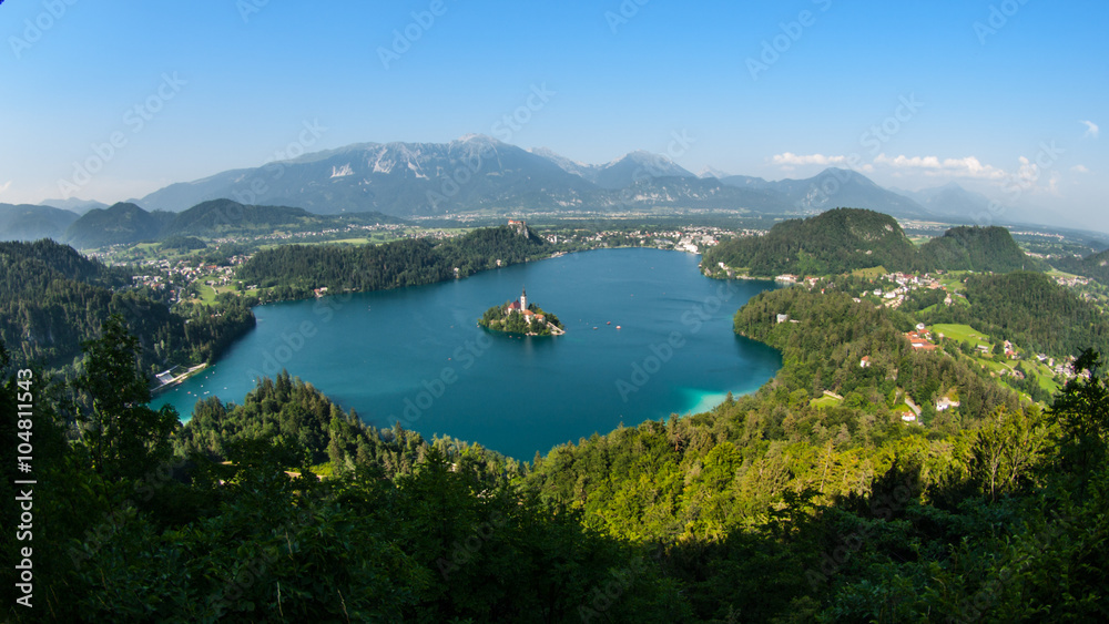 Obraz premium Bled Lake panorama