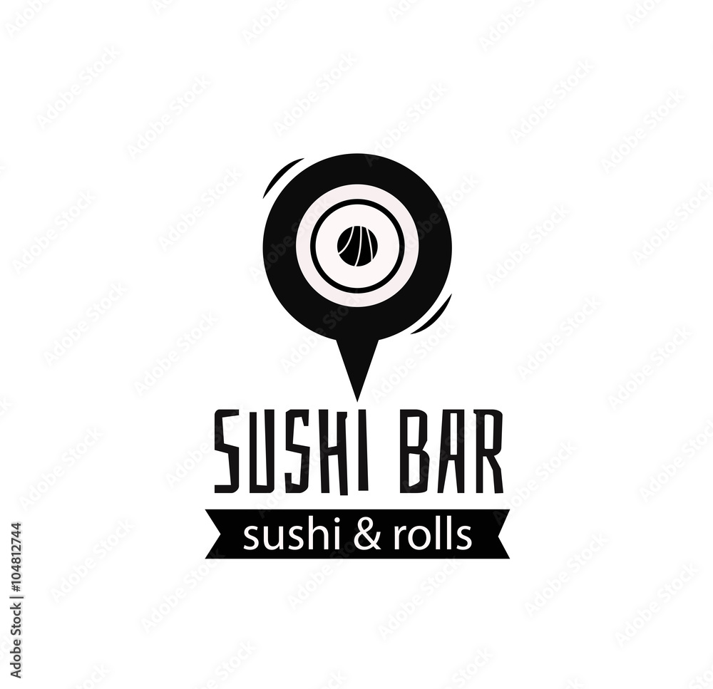 Sushi logo vector illustration Sushi logo vector illustration