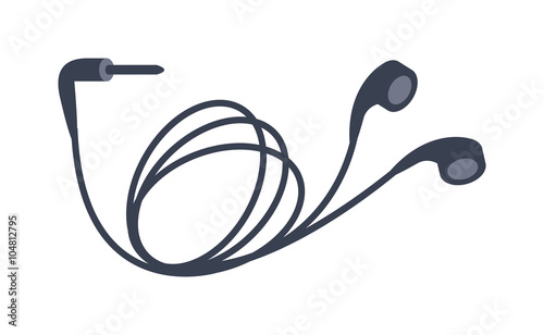 Mobile headphones vector illustration