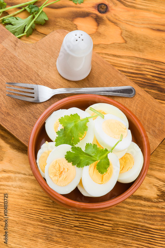 means boiled eggs