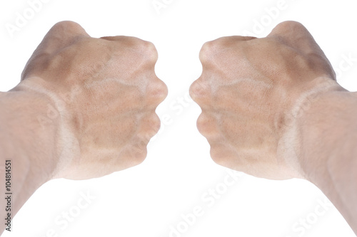 Two Fists and arms for pattern