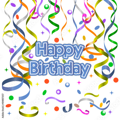 Happy Birthday background, vector illustration