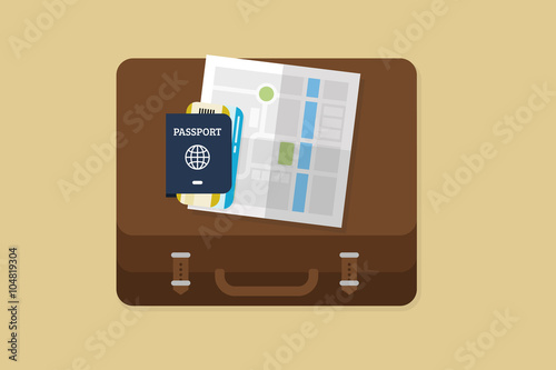 Flat Lay Travel