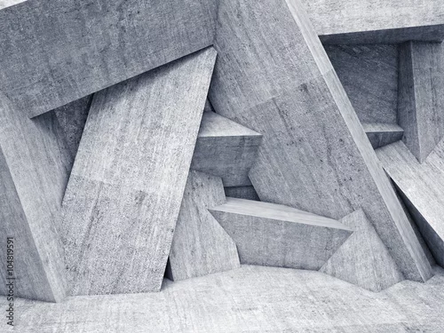 Obraz 3d geometryczna ściana