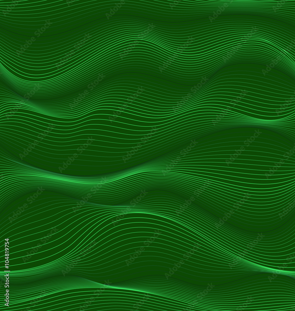 Fototapeta premium green vawy seamless texture