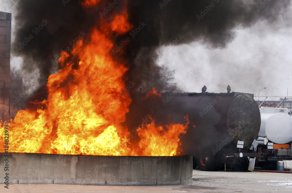 Industrial fire safety security risk