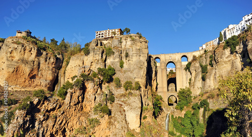 Panoramic view of the Tajo de Ronda, Malaga Province, Spain