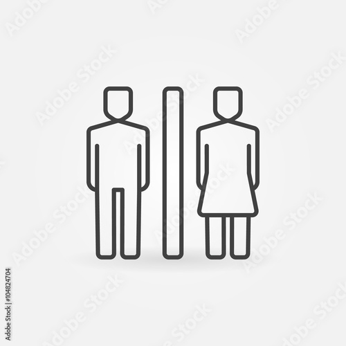 Toilet line icon