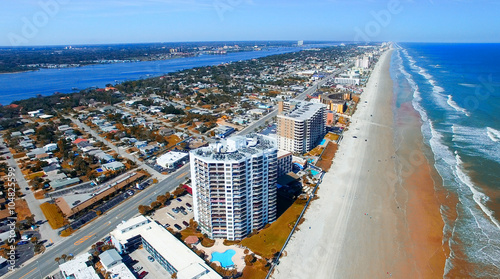 Daytona Beach, Florida. Beautiful aerial view photo