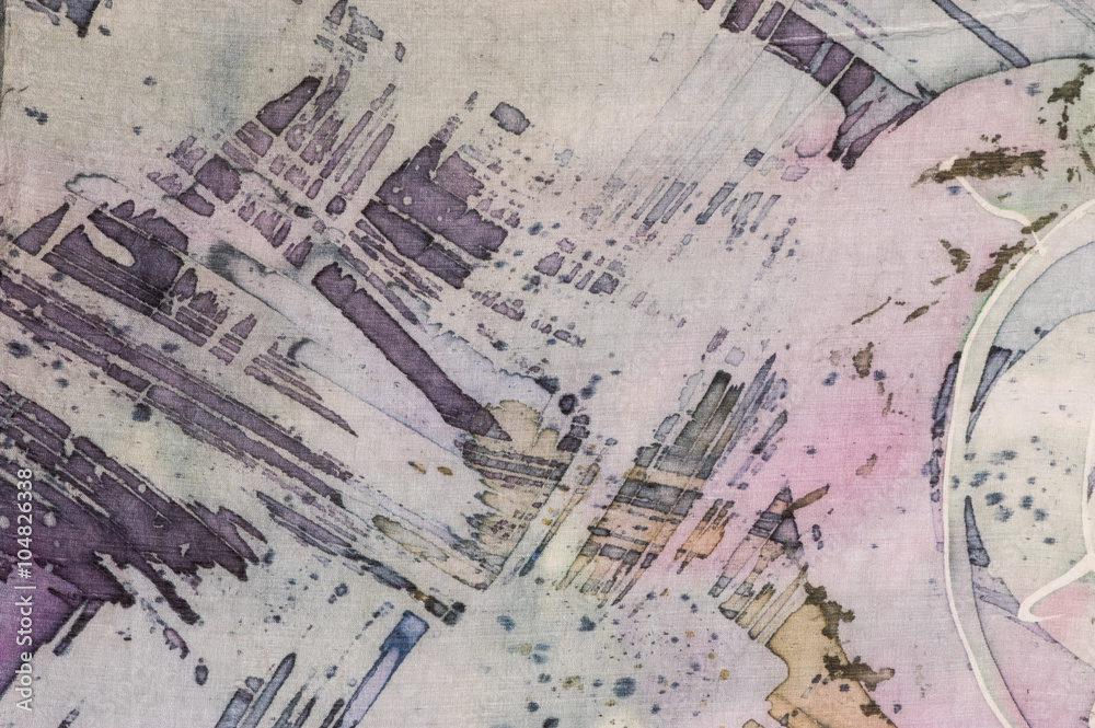 Abstraction, fragment, hot batik, background texture, handmade on silk, surrealism art Abstraction, fragment, hot batik, background texture, handmade on silk, surrealism art