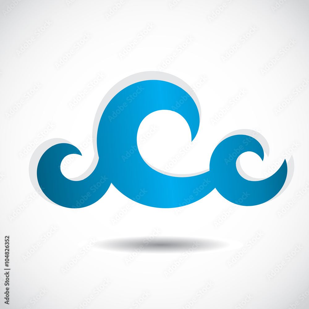 Wave vector icon.