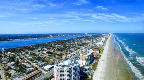 Daytona Beach, Florida. Beautiful aerial view photo