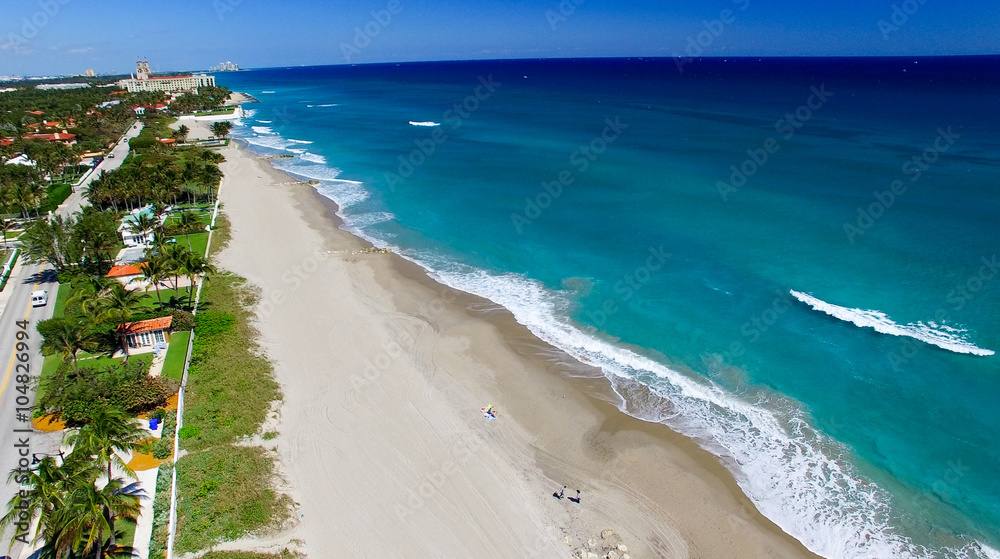 Aerial view of Palm Beach - Florida