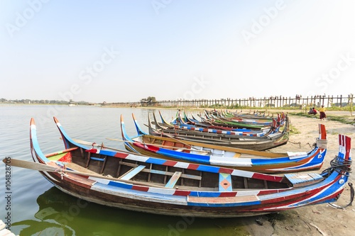Wallpaper Mural Boat on lake in Burma Torontodigital.ca