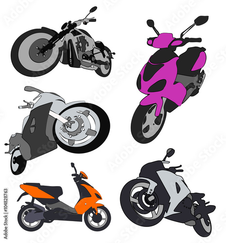 Motocycle vector