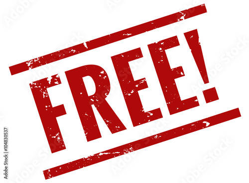Free stamp red