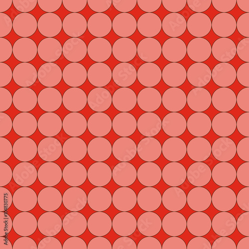 Circle geometric seamless pattern. Fashion graphic background design. Modern stylish abstract texture .Colorful template for prints, textiles, wrapping, wallpaper, website etc. VECTOR illustration