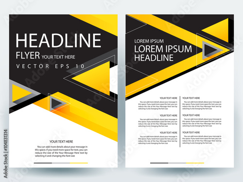 Abstract vector modern flyers brochure / annual report /design templates / stationery with white background in size a4
