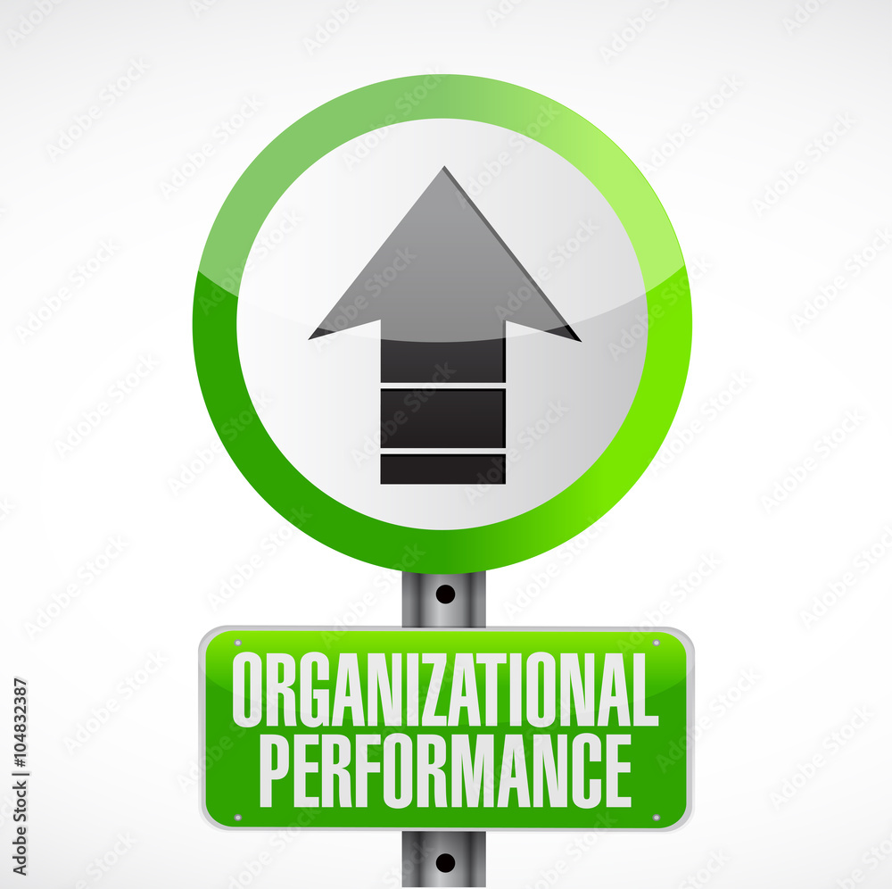 organizational performance road sign concept organizational performance road sign concept