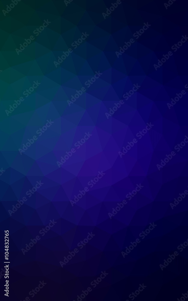 Obraz premium Multicolor dark green, blue polygonal design pattern, which consist of triangles and gradient in origami style.